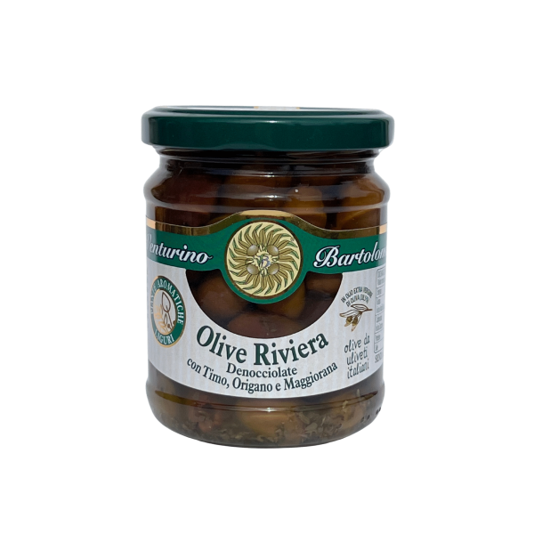 Oliivid "Riviera" ilma kivideta EVO ürdimaitselises õlis 180g (Itaalia)